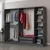 Hanah home Ormar Kale 225x210x52cm Antracit