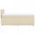 Vidaxl Box spring postelja z vzmetnico krem 80x200 cm blago