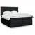 vidaXL vidaXL Box spring postelja z vzmetnico črn 200x200 cm blago, (21308301)