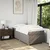 Vidaxl Box spring postelja z vzmetnico taupe 90x200 cm blago