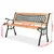 Vidaxl Vrtna klop 122 cm lesena