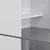 vidaXL Barska miza z omarico bela 115x59x200 cm