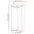 Stalak za biljke 2 pcs Bijela visokog sjaja O40 x 60 cm