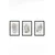 WALLXPERT Set 3 dekorativne slike Artsycllct22