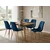 Jedilni stol SPLIT VELVET, moder