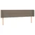 Vidaxl LED posteljno vzglavje taupe 183x16x78/88 cm blago