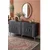 Hanah Home komoda Ilay 150, 150 cm, antracit / srebrna