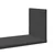 Zidne police 3 kom crne 58 x 18 x 18 cm konstruirano drvo