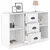 Komoda sjajna bijela 104,5x35,5x67,5 cm od konstruiranog drva