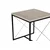 Hanah Home Set klub stolova Defne, Krem-crni