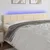 Vidaxl LED posteljno vzglavje krem 200x5x78/88 cm blago