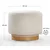 Atelier del Sofa Tabure Turneed, 55x43x55cm, Krem