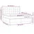 Vidaxl Box spring postelja z vzmetnico LED temno rjava 160x200cm blago