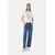 comma casual identity Majica  srebrna / bela