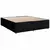 VIDAXL Box spring postelja z vzmetnico črn 200x200 cm blago