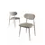 HANAH HOME Set stolica (4 komada) Vina Cappuccino Chrome