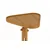 Hanah Home pomoćni sto Opus Ucgen 46, 46 cm, hrast