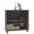 Komoda HAMAR tamnosiva 85 x 35 x 80 cm od masivne borovine