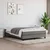 Vidaxl Box spring postelja z vzmetnico temno siva 160x200 cm blago
