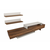Hanah Home HANAH HOME Nirvana - Teak, White TV omarica, (20781573)