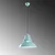 Conceptum Hypnose Luster Tibet, 34-123cm, O34 cm, E27 , Tirkizni