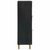 Visoka komoda crna 40 x 33 x 110 cm od konstruiranog drva