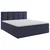 MID.YOU POSTELJA Z VZMETNICO 180 cm x 200 cm , leseni material, les, tekstil temno modra