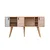 Hanah home Polica 140x80x40cm Hrast-Bela