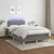 Vidaxl Box spring postelja z vzmetnico LED temno siva 120x200 cm blago