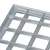 Vidaxl Rešetka srebrna 30 x 30 x 2 cm Jeklo vroče pocinkano