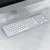 INF Brezžična dvosmerna tipkovnica 2.4G + Bluetooth 5.0/3.0, USB/Type-C Silver+White, (5000310603)