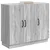 Kreveta Siva sonoma 89 x 34,5 x 77 cm Konstruirano drvo