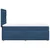 Vidaxl Box spring postelja z vzmetnico modra 90x200 cm blago