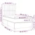 Vidaxl Box spring postelja z vzmetnico LED temno siva 90x200 cm blago
