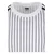 Mens Oversized Striped Mesh Tee T-Shirt - white/black