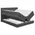MID.YOU POSTELJA BOXSPRING 140 cm  x 200 cm , tekstil, leseni material antracit