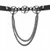 Ovratnica (ali opasnica za škorenj) Triple Chain Baphomet Boot Strap - LSF3 20