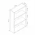 Hanah Home polica za knjige Adel 2 Shelf, 60 cm, bela