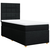 vidaXL Box spring postelja z vzmetnico črna 80x200 cm blago