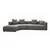 Atelier del Sofa Ugaona garnitura Gondol 105x70x105cm Siva