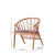 Hanah Home Trpezarijska stolica Ava 4503, 60x77x54,5 cm, Braon