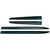 Side protective moldings Hyundai i20 2014-2020