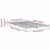 Vidaxl Konstrukcija postelje Bela 135 x 190 cm Masivno borovo les