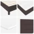 Vidaxl Postelja boxspring z vzmetnico Temno rjava 90 x 190 cm