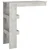 Vidaxl Stenska barska miza 102x45x103,5 cm konstruiran les