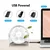 LogiLink USB ventilator O12,7 cm bele barve