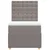 Vidaxl Box spring postelja z vzmetnico taupe 100x200 cm blago