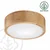 Brilagi - LED stropna svetiljka CARVALHO MODERN 1xE27/60W/230V, prečnik 27,5 cm, hrast