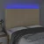 Vidaxl LED posteljno vzglavje krem 144x5x118/128 cm blago
