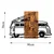 Wallity Zidna dekoracija Caravan Holiday - 379, 58x90 cm, Crna